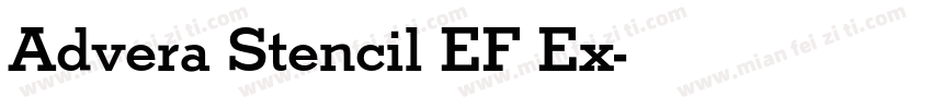 Advera Stencil EF Ex字体转换